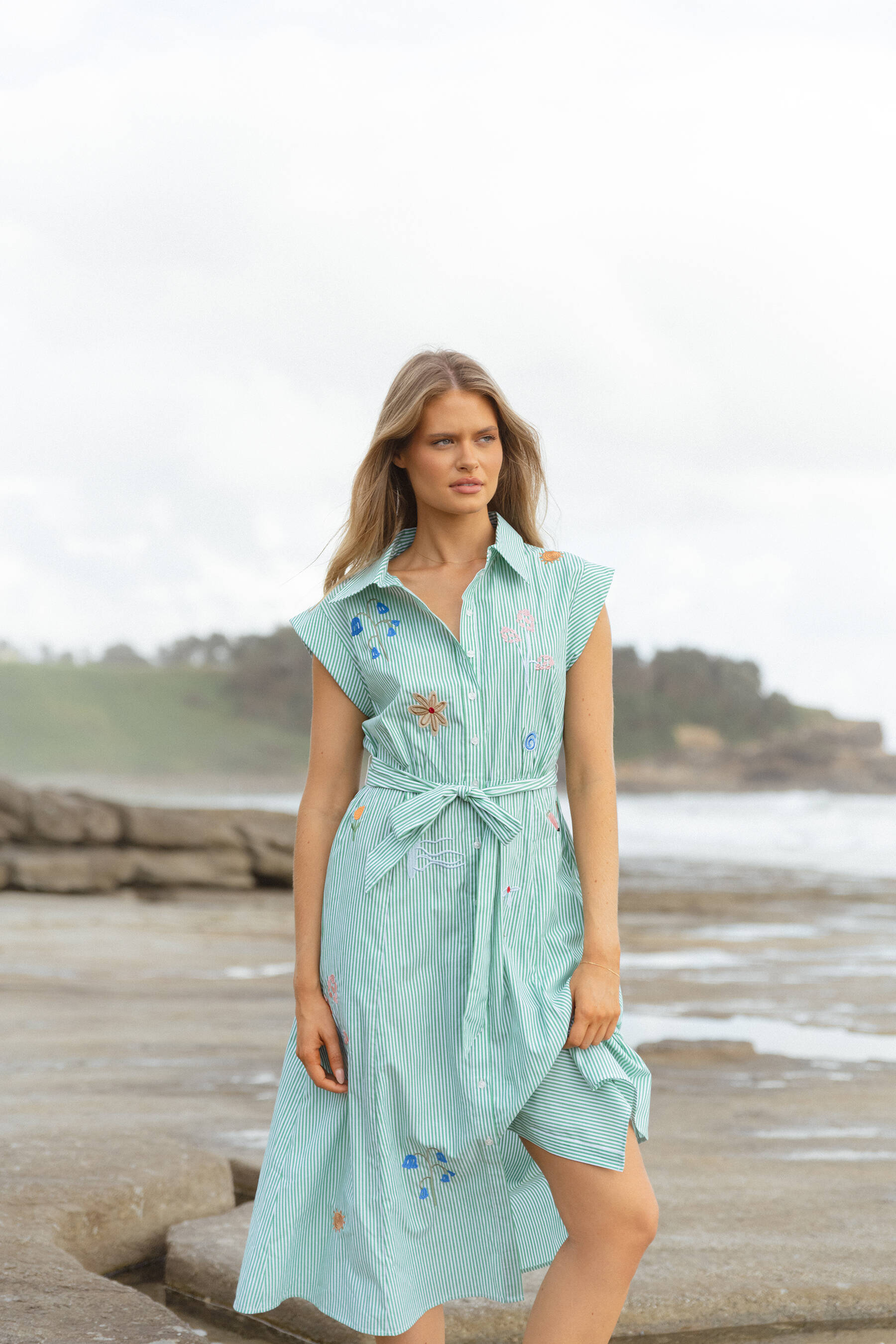 AND MARY Betty layered check dress andmary Betty layered check